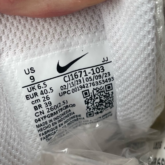 Nike Air Max Fusion Sneaker White Glacier Blue CJ1671 Women’s Size 9 - Picture 7 of 9